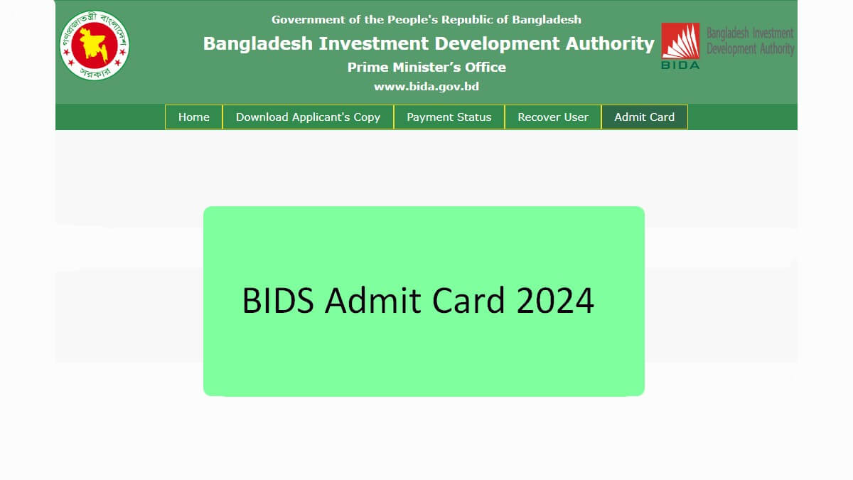 BIDS Admit Card 20024